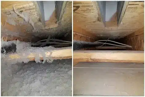 Before and After Air Duct Cleaning Spokane